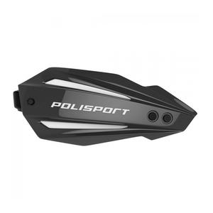 Handguard POLISPORT BULLIT FWA with universal mounting kit Black