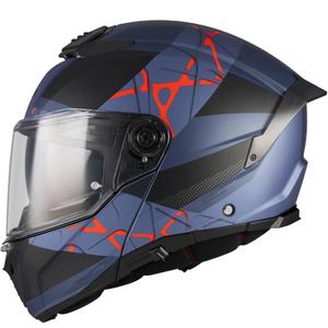 Cască de motocicletă pliabilă MT Atom 2 SV Change C17 negru mat-albastru