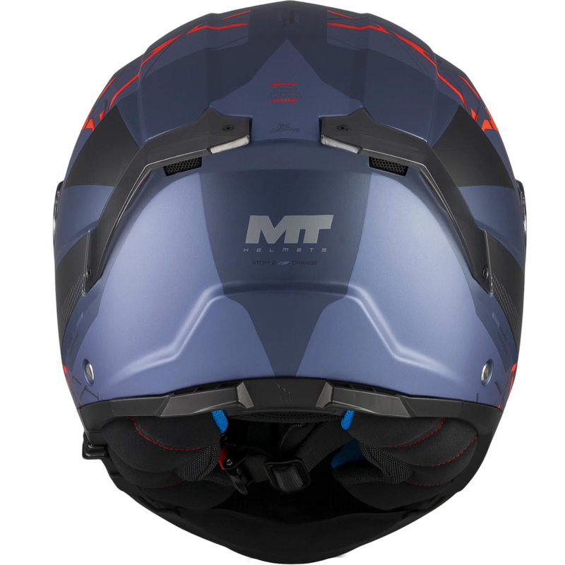 Cască de motocicletă pliabilă MT Atom 2 SV Change C17 negru mat-albastru