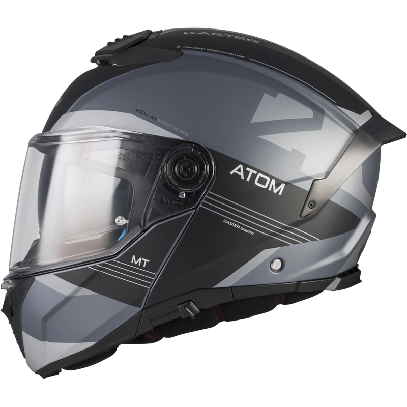 Cască de motocicletă pliabilă MT Atom 2 SV Kaster C2 negru mat-gri