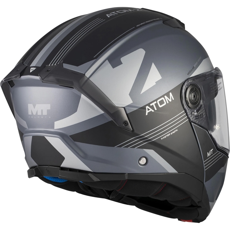 Cască de motocicletă pliabilă MT Atom 2 SV Kaster C2 negru mat-gri