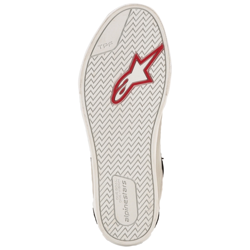 Ghete Motociclete Alpinestars Ride-63 din Piele Negru-Gri Deschis-Alb