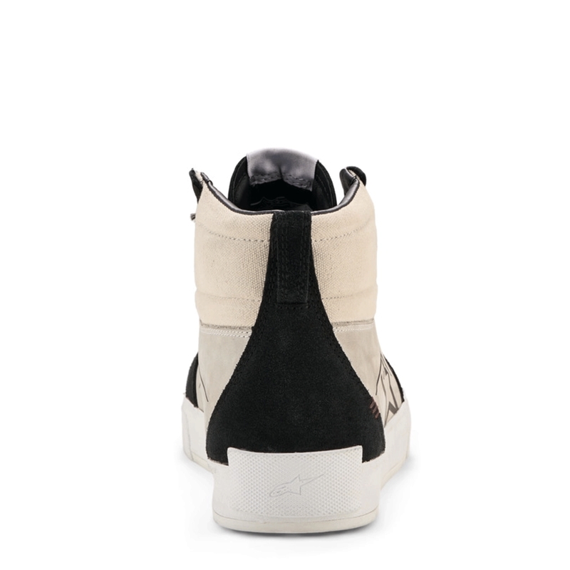 Ghete Motociclete Alpinestars Ride-63 din Piele Negru-Gri Deschis-Alb
