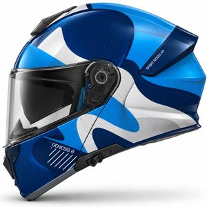 Cască de motocicletă pliabilă MT Genesis R SV Lancer C7 albastru-gri mat