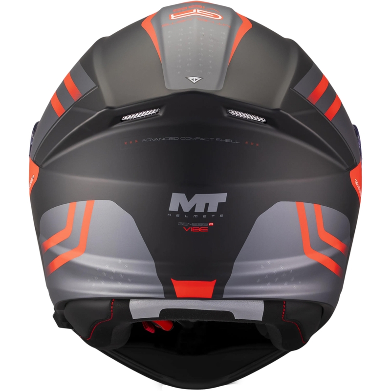 Cască de motocicletă pliabilă MT Genesis R SV Vibe B5 negru mat-gri-roșu