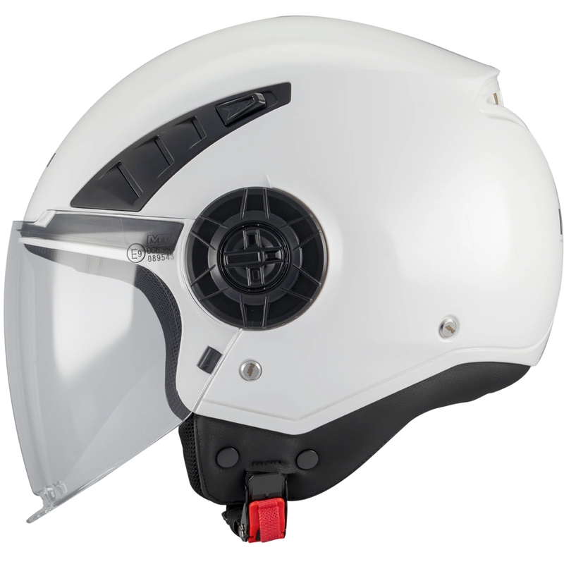 Cască de motocicletă deschisă MT Aeris Pure A1 albă