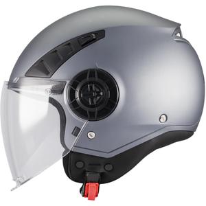 Cască de motocicletă deschisă MT Aeris Pure A2 gri mat