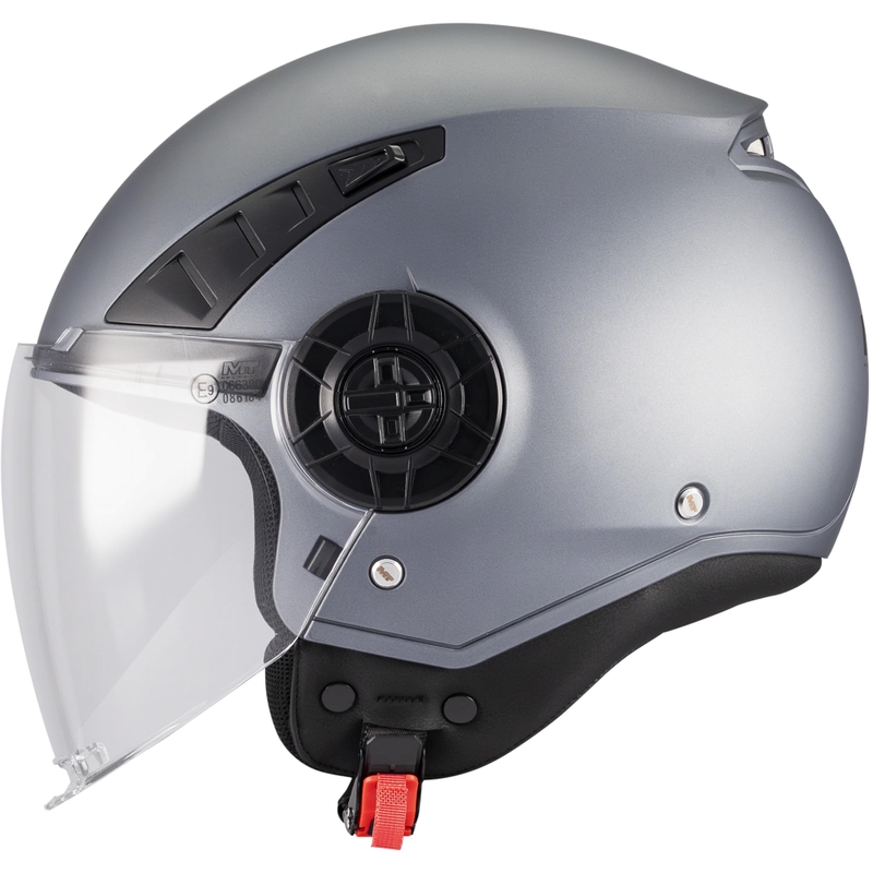 Cască de motocicletă deschisă MT Aeris Pure A2 gri mat