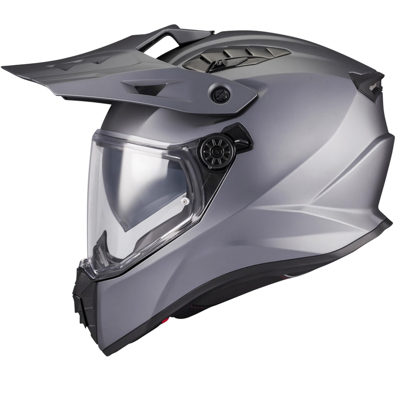 Cască de motocicletă enduro MT Track SV Pure A2 gri mat