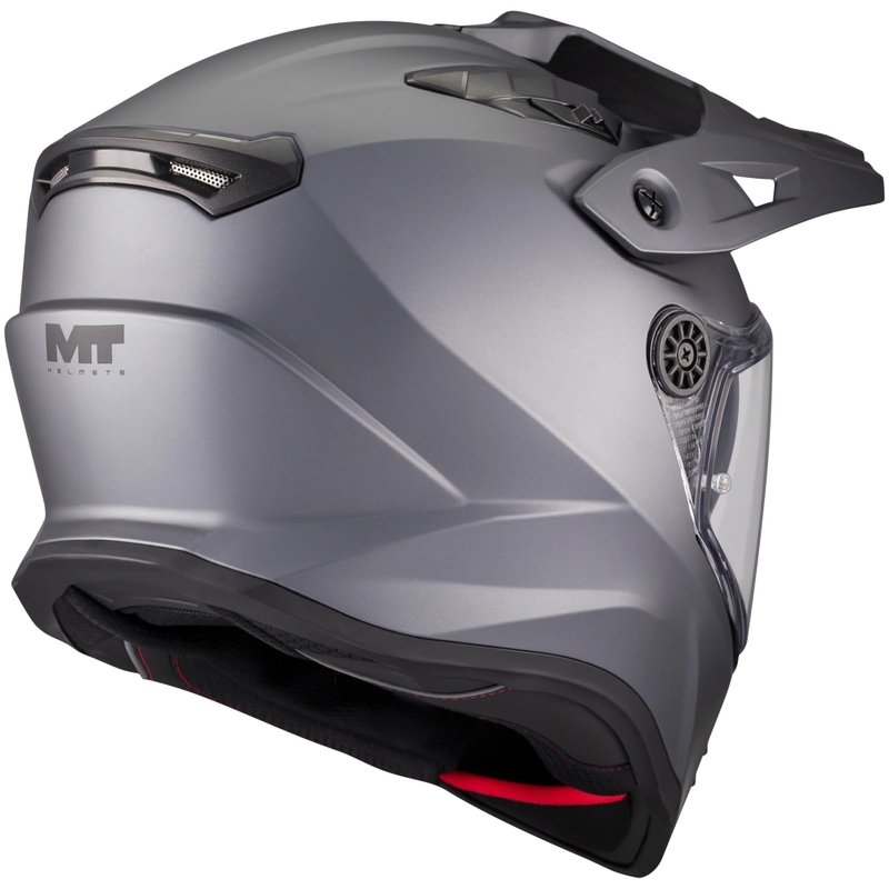 Cască de motocicletă enduro MT Track SV Pure A2 gri mat