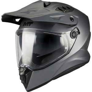 Cască de motocicletă enduro MT Track SV Pure A2 gri mat