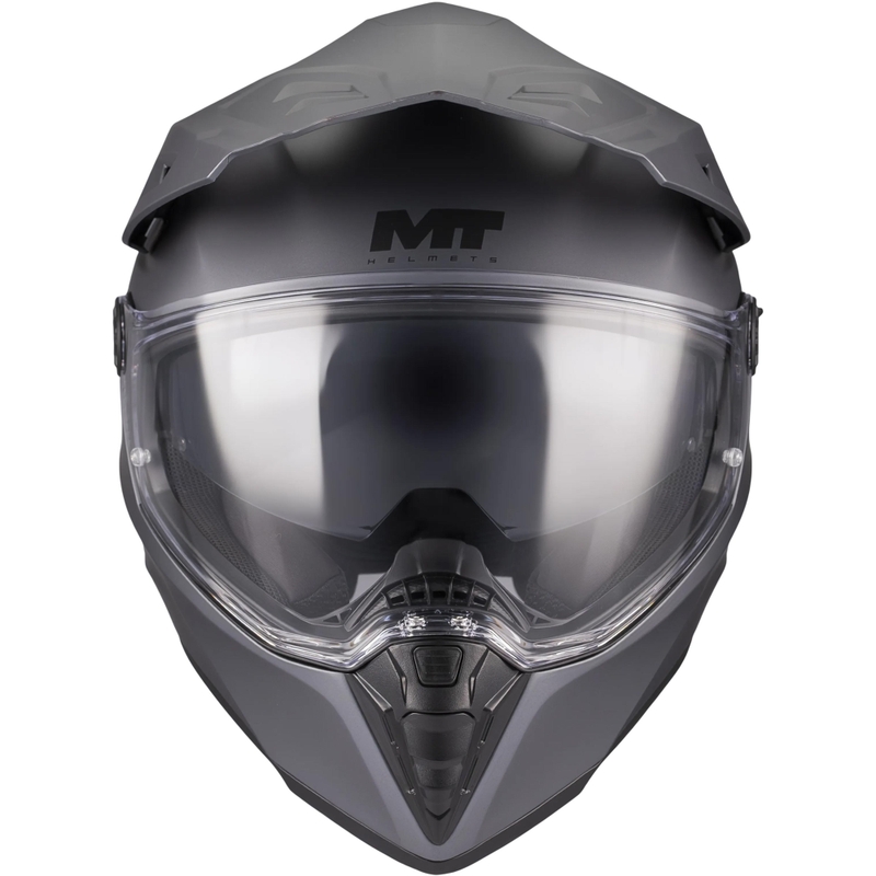 Cască de motocicletă enduro MT Track SV Pure A2 gri mat