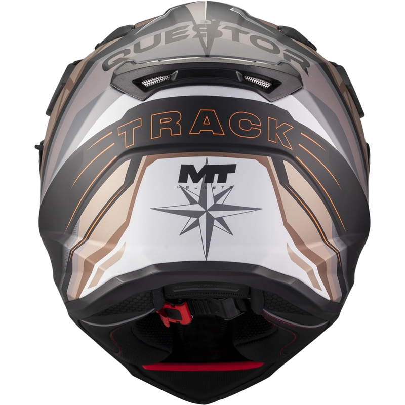 Cască de motocicletă enduro MT Track SV Questor B9 negru mat-maro