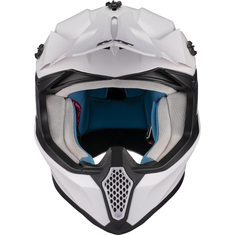 Cască motocross MT Falcon S Pure A0 albă