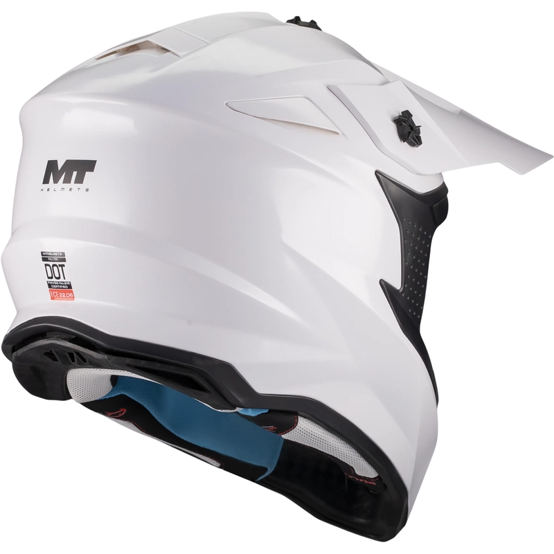 Cască motocross MT Falcon S Pure A0 albă