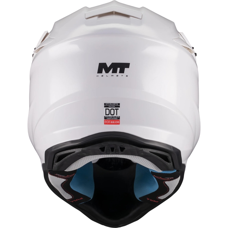 Cască motocross MT Falcon S Pure A0 albă