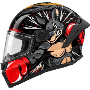 Cască integrală pentru motocicletă MT Stinger 2 Boxing B2 pentru copii, culoare neagră
