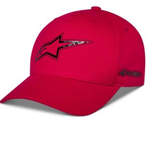 Șapcă Alpinestars din fibră de carbon roșie