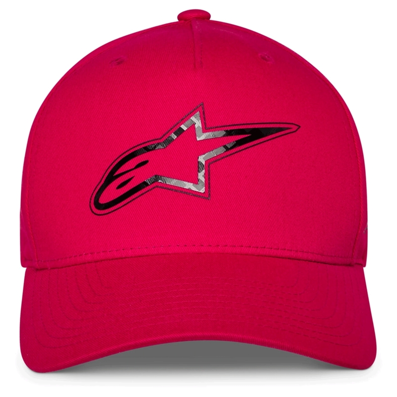 Kšiltovka Alpinestars Carbon Fiber červená