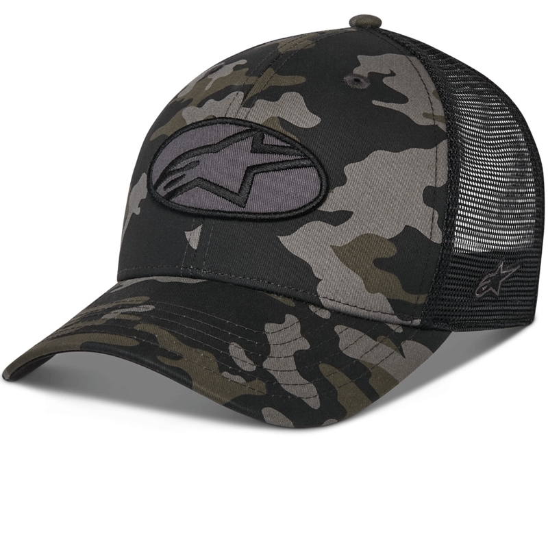Șapcă Alpinestars Oblique Camo Trucker negru-camo-negru