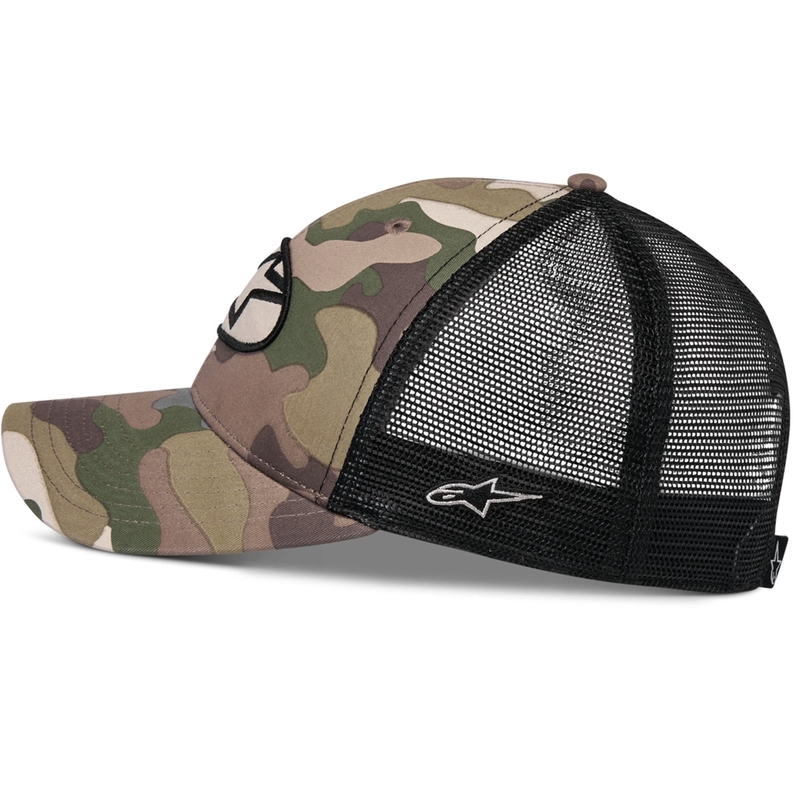 Șapcă Alpinestars Oblique Camo Trucker verde-camo-negru