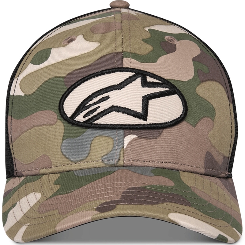 Șapcă Alpinestars Oblique Camo Trucker verde-camo-negru