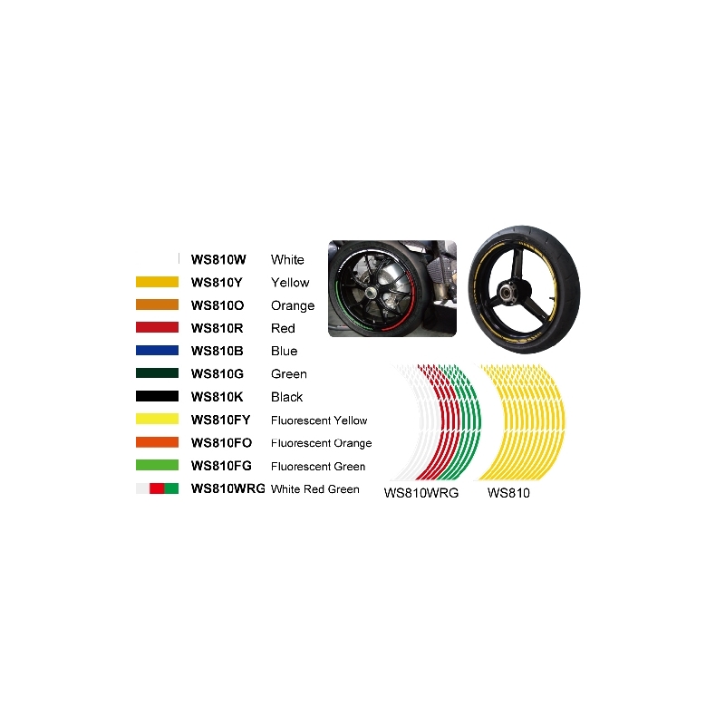 Keiti benzi reflectorizante multi-parte pentru jante