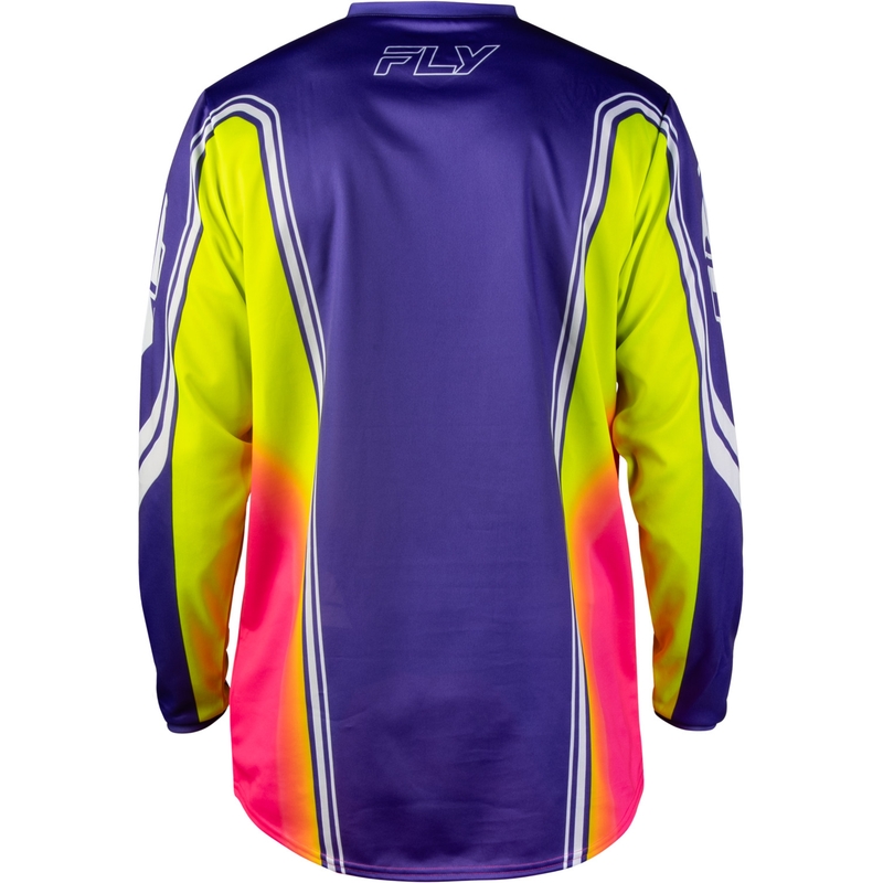 Tricou motocross FLY Racing F-16 Raze violet-roșu-galben