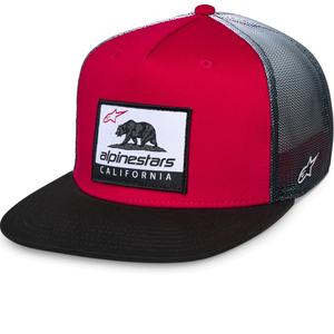 Șapcă Alpinestars Cali Gradient Trucker roșu-negru-alb