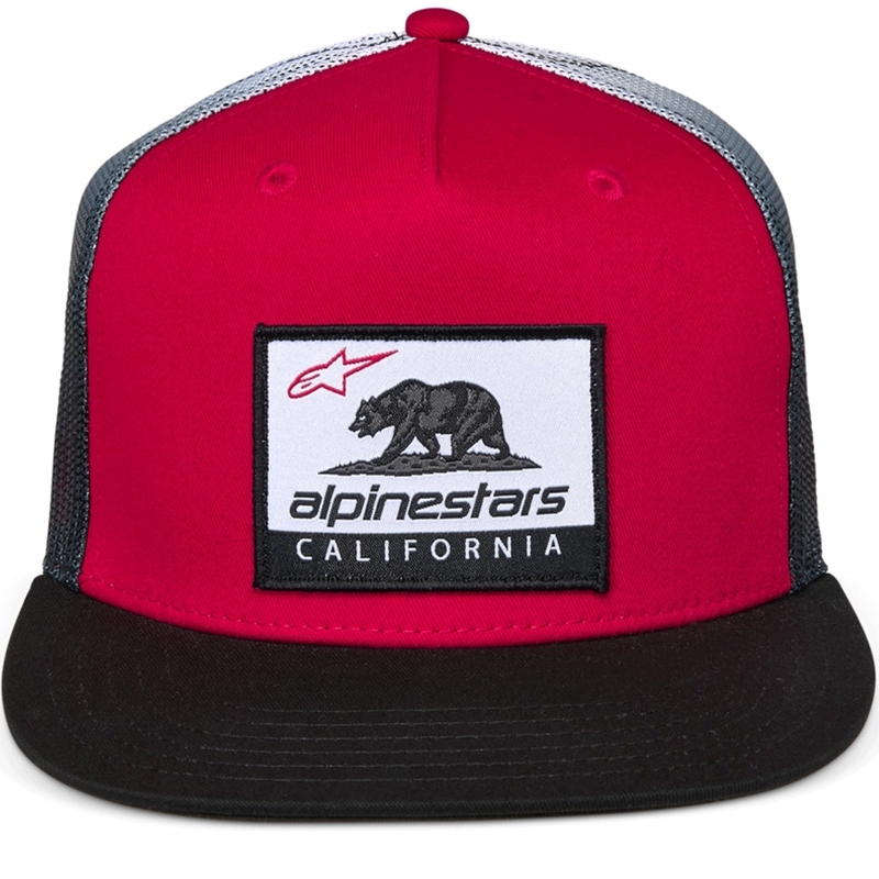 Șapcă Alpinestars Cali Gradient Trucker roșu-negru-alb
