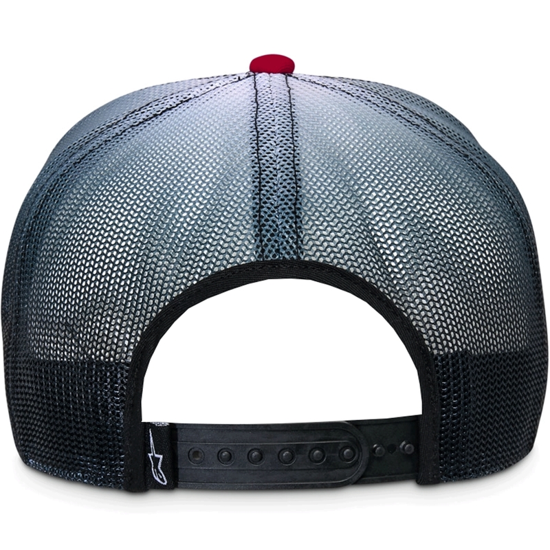 Șapcă Alpinestars Cali Gradient Trucker roșu-negru-alb