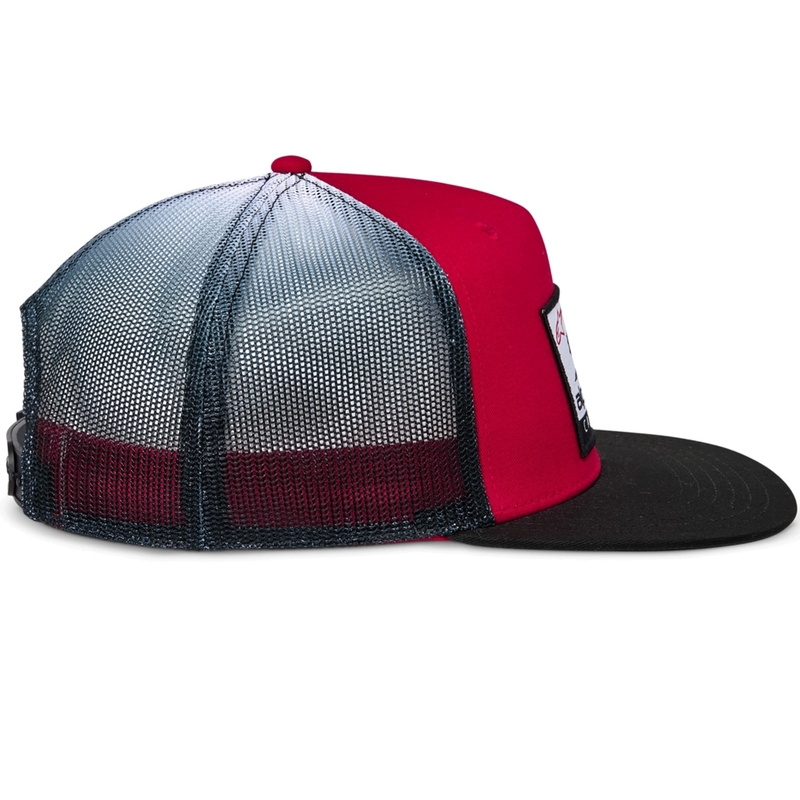 Șapcă Alpinestars Cali Gradient Trucker roșu-negru-alb