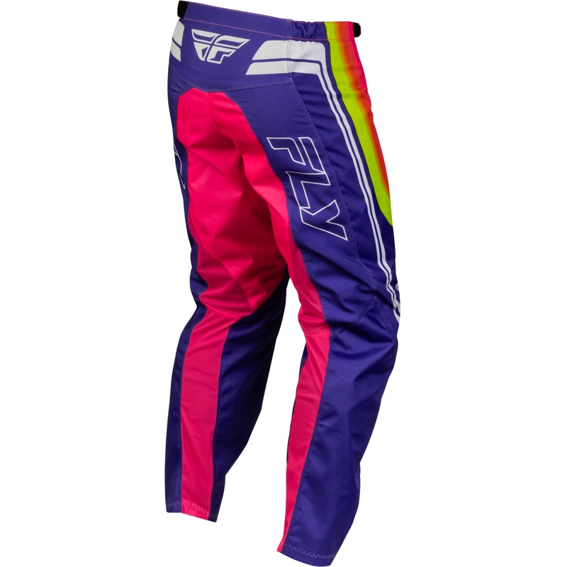 Pantaloni motocross FLY Racing F-16 Raze violet-roșu-galben