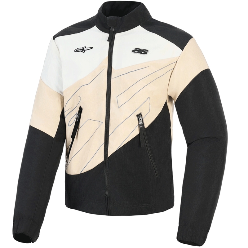 Geacă de motocicletă Alpinestars Stella Moshell pentru femei negru-nisip-alb-roz