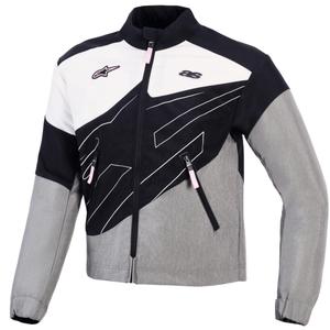 Geacă de motocicletă Alpinestars Stella Moshell pentru femei negru-gri-alb-roz