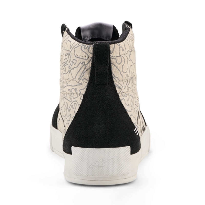 Ghete Motocicletă Alpinestars Ride-63 Canvas Negru-Gri Deschis-Alb