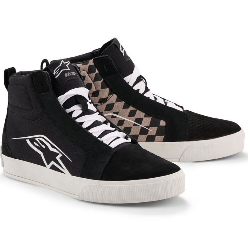 Ghete Motocicletă Alpinestars Ride-63 Canvas Negru-Gri Deschis