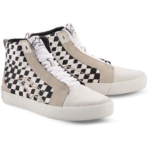 Ghete Motocicletă Alpinestars Ride-63 Canvas Negru-Bej-Alb