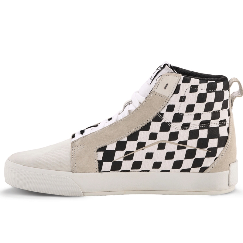 Ghete Motocicletă Alpinestars Ride-63 Canvas Negru-Bej-Alb