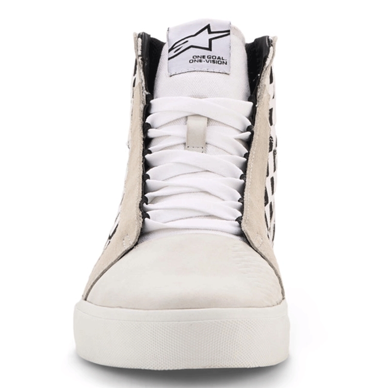 Ghete Motocicletă Alpinestars Ride-63 Canvas Negru-Bej-Alb