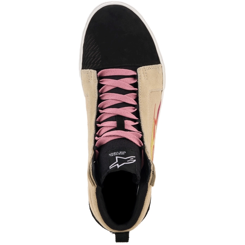 Ghete Motocicletă Alpinestars Ride-63 Canvas Crem-Negru-Alb