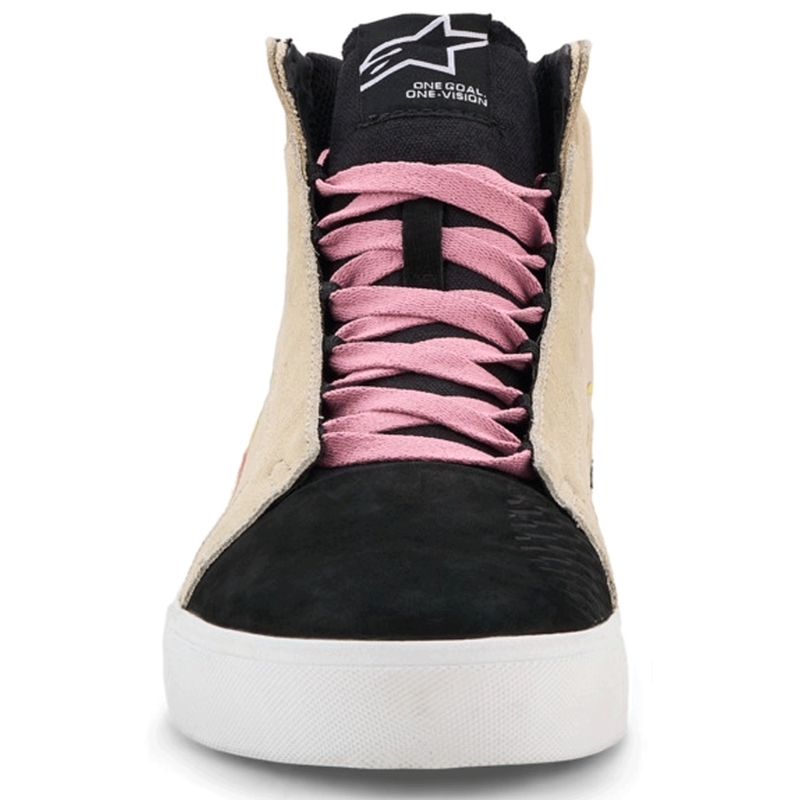 Ghete Motocicletă Alpinestars Ride-63 Canvas Crem-Negru-Alb