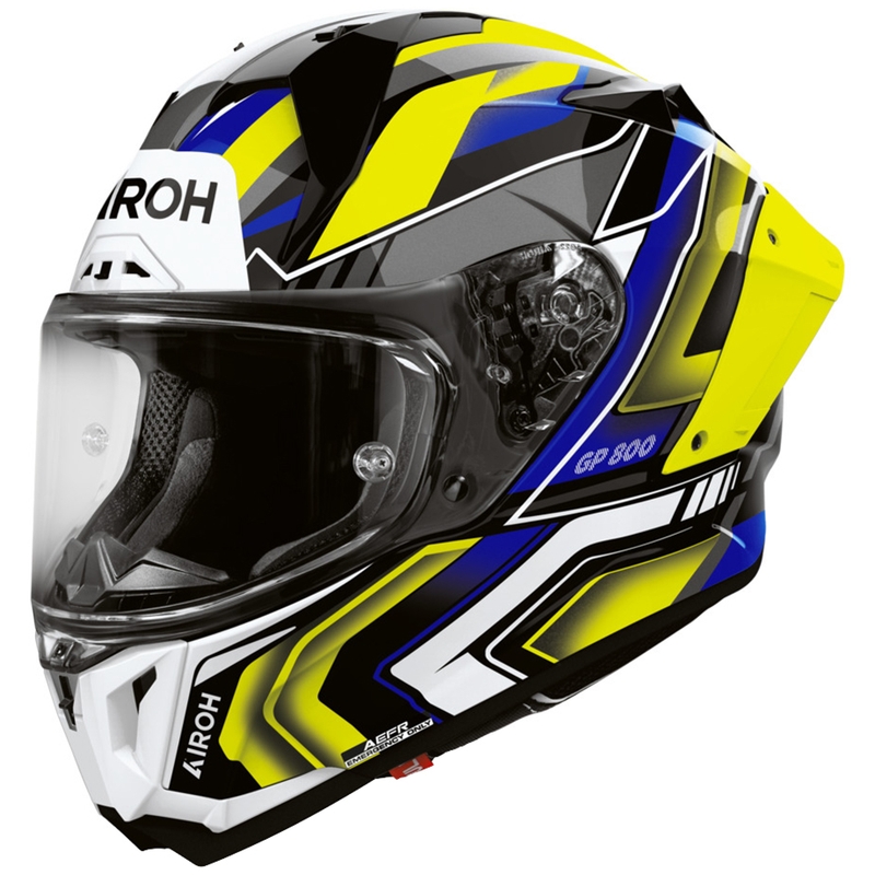 Cască integrală pentru motocicletă Airoh GP 800 Volt, galben mat