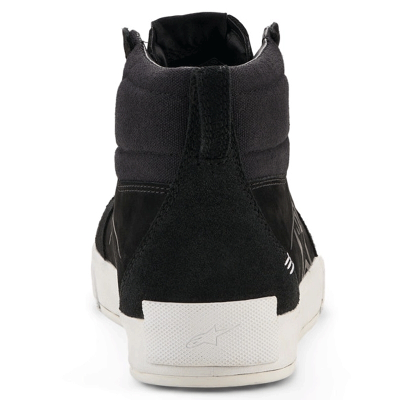 Ghete moto Alpinestars Ride-63 din piele, negru-alb