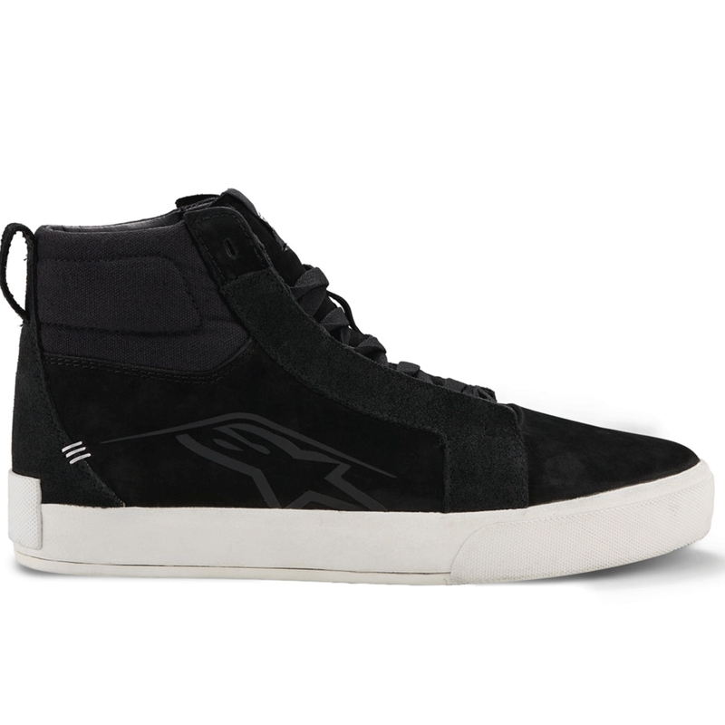 Ghete moto Alpinestars Ride-63 din piele, negru-alb