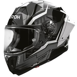 Cască integrală pentru motocicletă Airoh GP 800 Victory, argintie