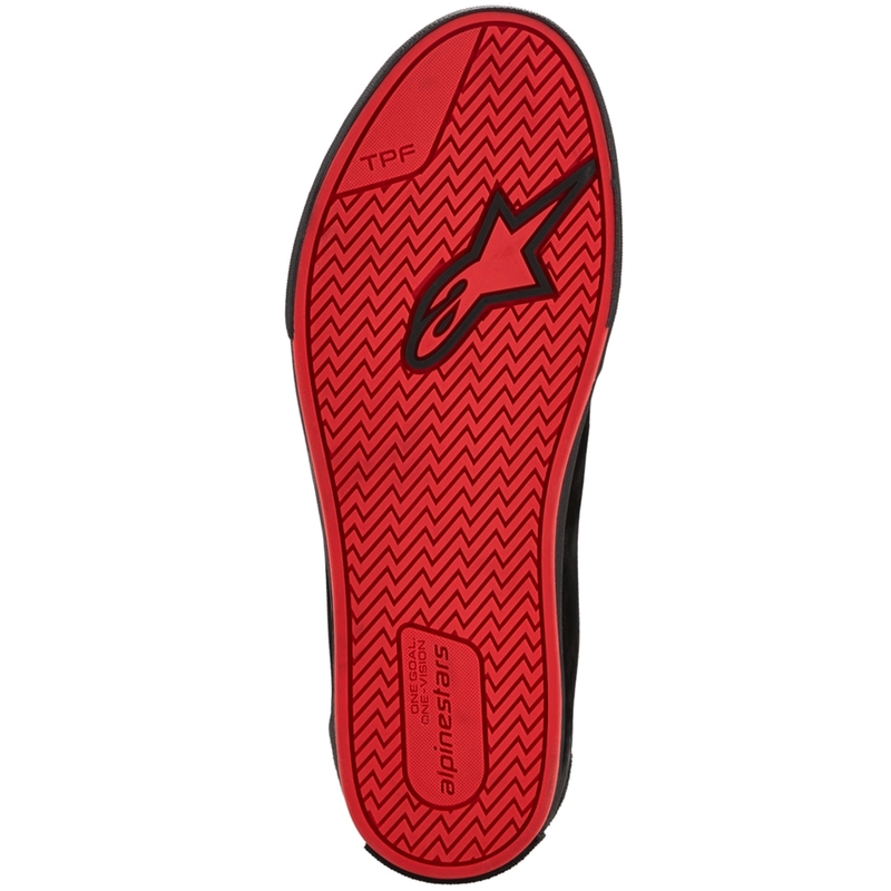 Ghete Motociclete Alpinestars Ride-63 din Piele Negru-Roșu