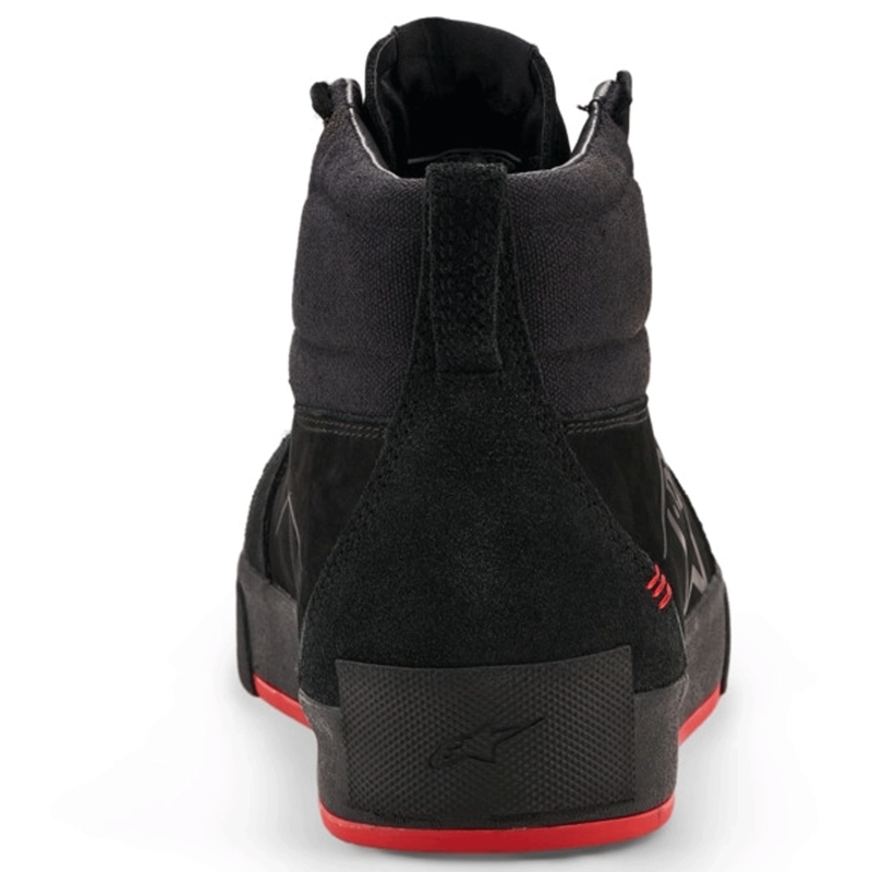 Ghete Motociclete Alpinestars Ride-63 din Piele Negru-Roșu