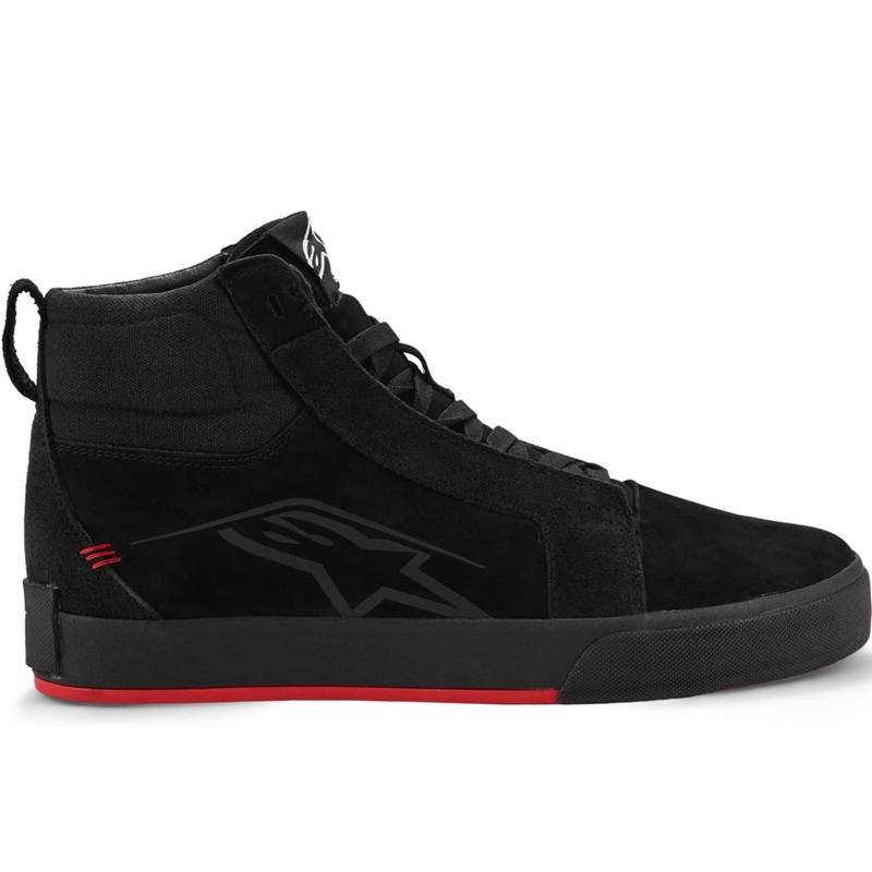 Ghete Motociclete Alpinestars Ride-63 din Piele Negru-Roșu
