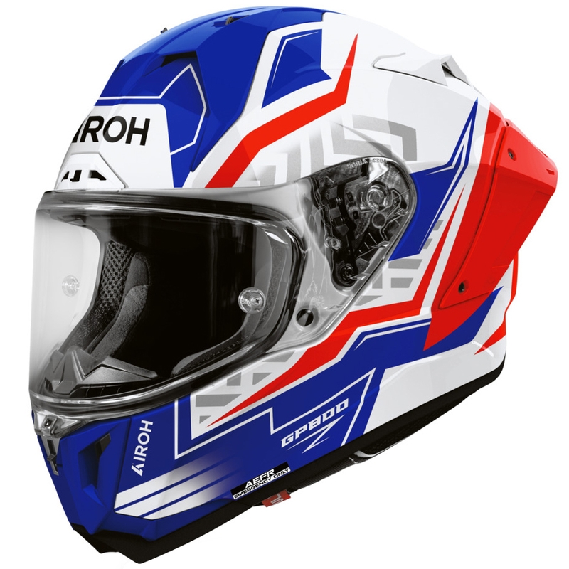 Cască integrală pentru motocicletă Airoh GP 800 Victory albastru-roșu